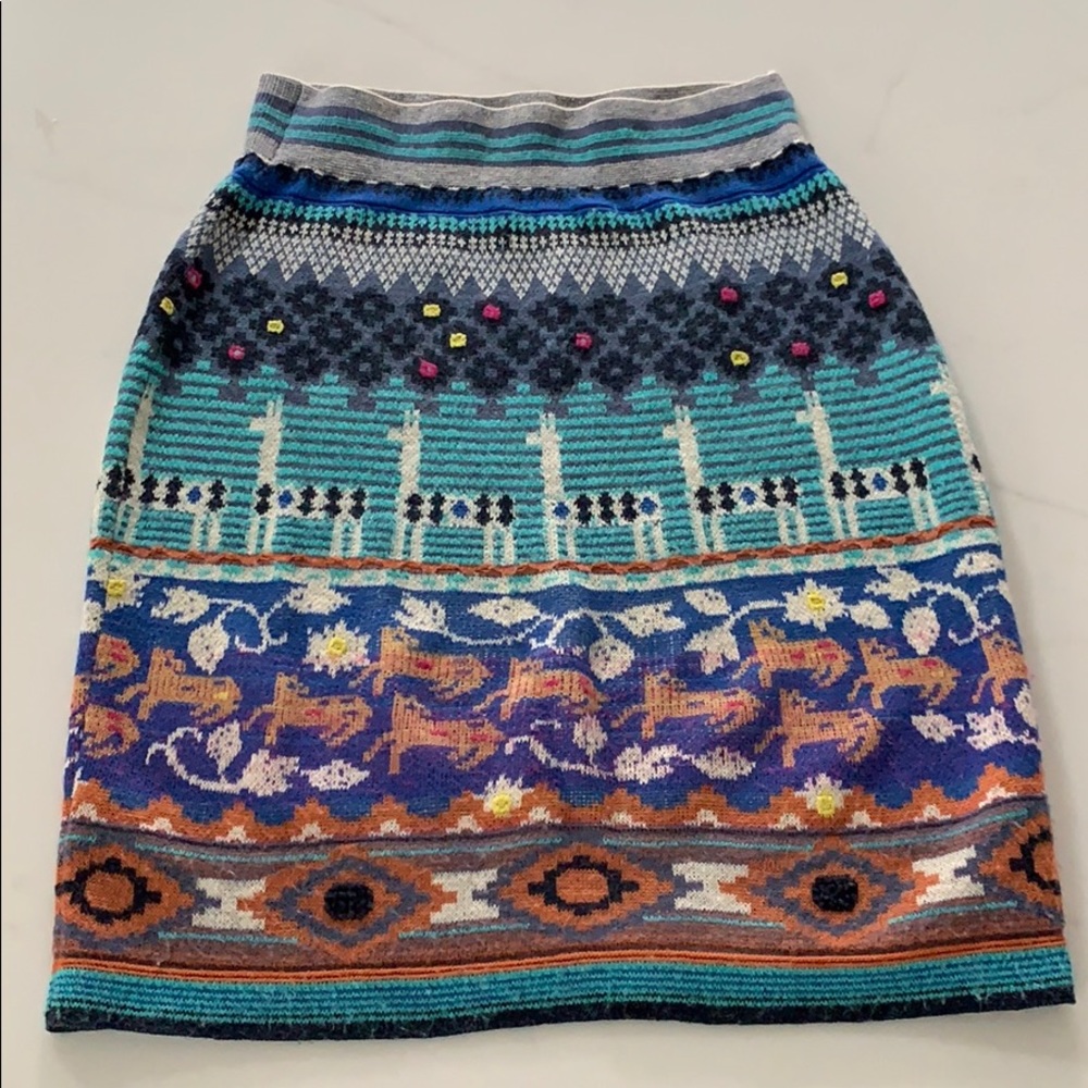 Anthro Wool Blend Fun Skirt